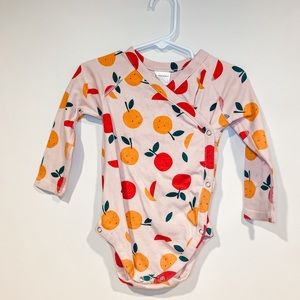 Hanna Anderson Long Sleeve Citrus Onesie
